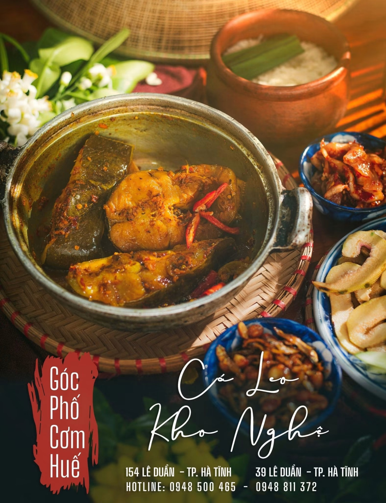 Cá leo kho nghệ tại Góc Phố Cơm Huế