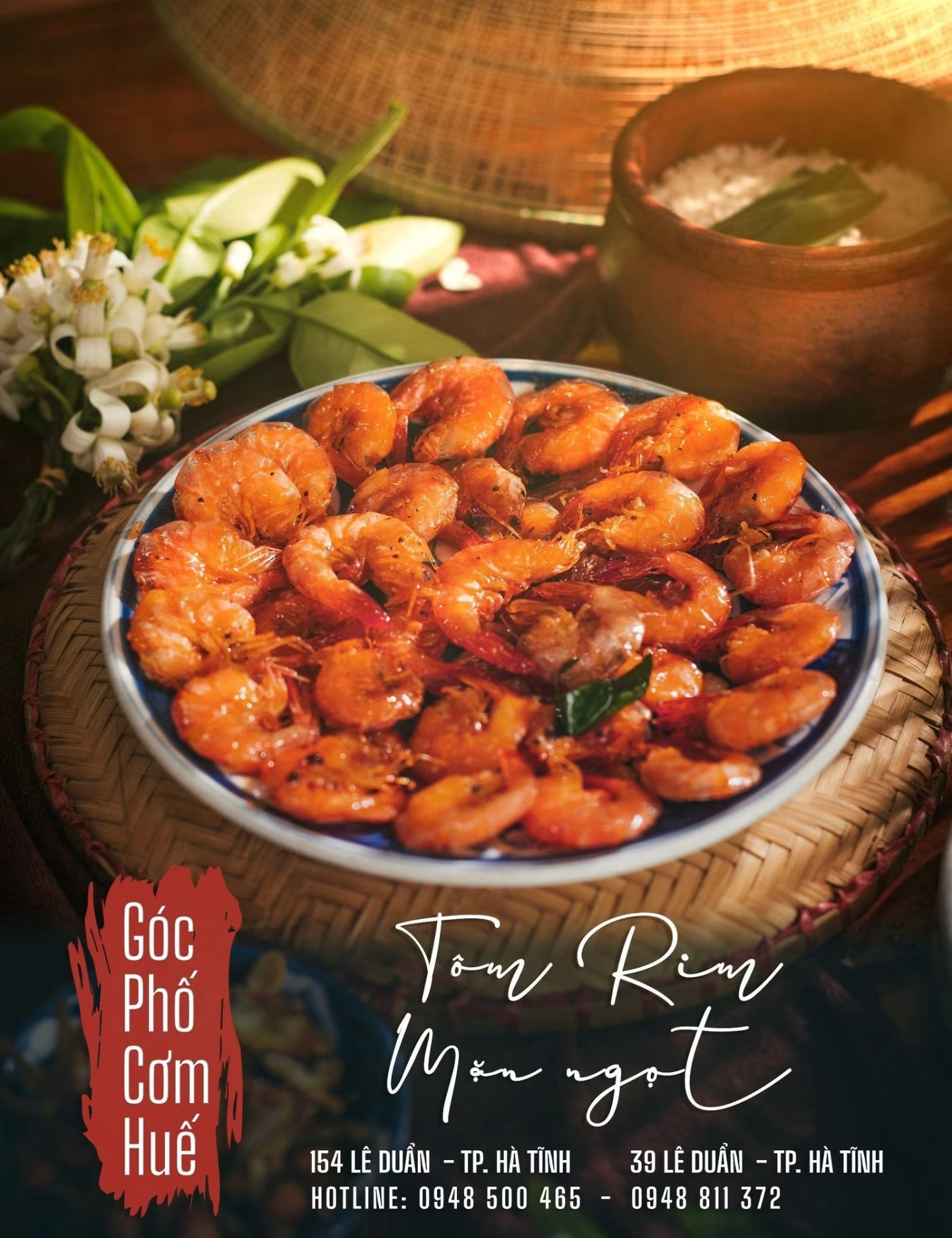 Tôm rim mặn ngọt tại Góc Phố Cơm Huế