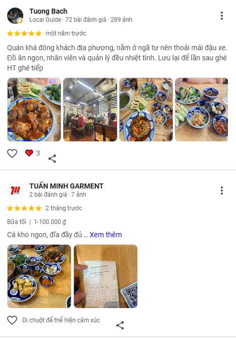 Khách địa phương đánh giá 5 sao: quán đông, dễ đậu xe